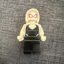 LEGO Spider-Gwen (Ghost-Spider) Minifigure White Hood, Black Outfit