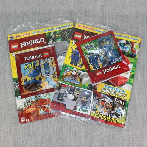 LEGO NINJAGO Magazine Dutch No 4 & 7 Sealed w/Jay Mini Figure Polybag 2020s Lot