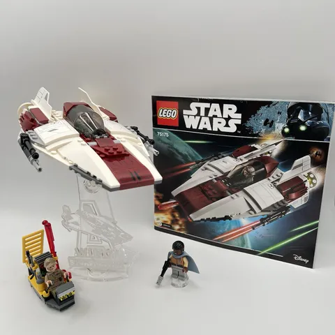 LEGO Star Wars: A-wing Starfighter (75175): 100% Complete + Acrylic Flight Stand