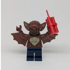 Lego Batman Movie Man Bat Minifigure Brown Dynamite Villain Dr Kirk Langstrom