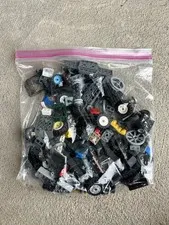 LEGO Wheels Tires Vehicle Chassis Windshields Parts Bulk Lot 11.5 oz CAB115⁠