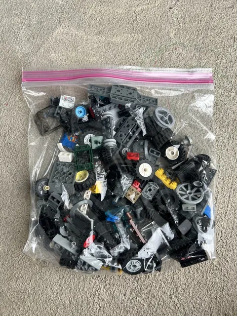 LEGO Wheels Tires Vehicle Chassis Windshields Parts Bulk Lot 11.5 oz CAB115⁠