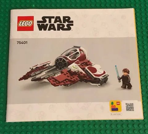 New LEGO Star Wars Ahsoka's Jedi Interceptor 75401 Instruction Manual Only