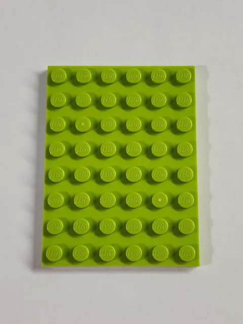 LEGO Parts ● Lime Green Plate 6 x 8 ● # 3036 ● QTY 1
