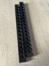 LEGO 3703 Black Technic, Brick 1 x 16 with Holes 2 Pieces