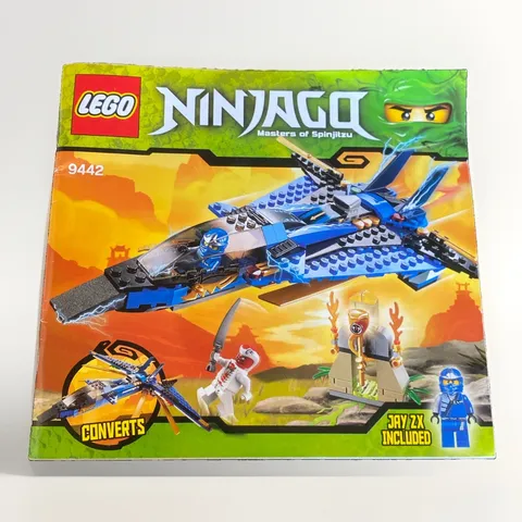LEGO NINJAGO Jays Storm Fighter 9442 Complete + Manual +Jay ZX & Snappa Minifigs