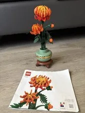 Used LEGO Botanicals Chrysanthemum 10368 with All Pieces and Instructions