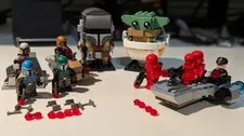 LEGO Star Wars Bundle Lot - Mandalorian & Sith Battle Packs + BrickHeadz CMPLT