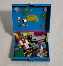 LEGO Disney Princess Carrying Case Blue/Pink 8x8 Studs Handle Locking Latch