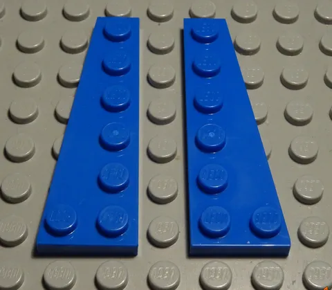 lego plate slant 2x6 blue