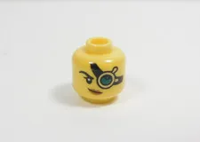 LEGO Yellow Female Girl Dual Sided Head Minifig Eyepiece Lens I12