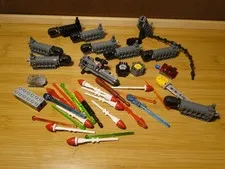 Lego Projectile Launcher Six Barrel Replacement Part Piece Lot Transparent