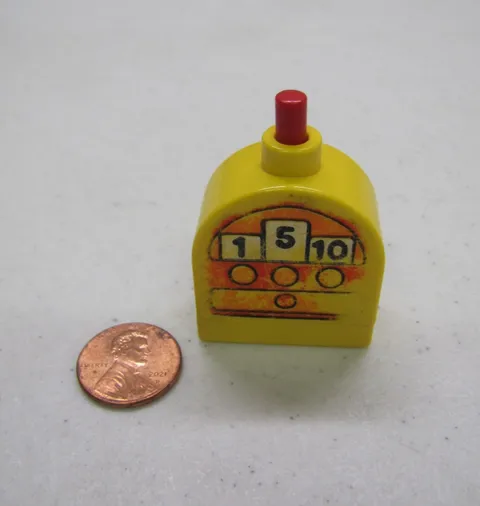 Vintage Lego Duplo TIMER BELL ALARM w/ NUMBERS Push for Sound Rings!