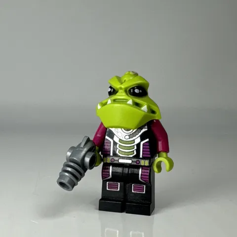 LEGO Galaxy Squad Alien Trooper Minifigure Lime Green Magenta Space Soldier
