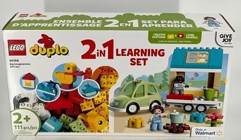 Lego Duplo 2-In-1 Learning Set 111 Pcs For Ages 2+ Imagination & Creativity