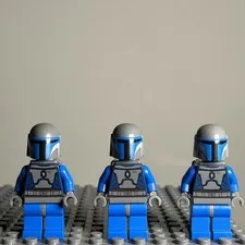 Lego 7914 Star Wars Lot 3x Mandalorian Death Watch Warrior Minifigure sw0296 3A