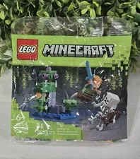 LEGO Minecraft The Lush Cave Fight 30705 Polybag New Sealed 40 Pcs Alex Skeleton