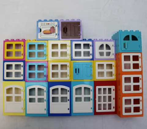 LEGO DUPLO Window Door Frame Lot Bulk Parts Pieces Crates Accessories 21 pcs