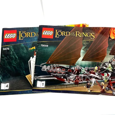 LEGO Lord of the Rings Instruction Manuals Lot 9474 Helm's Deep 79008 Vintage