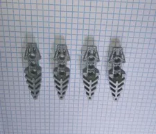 4 Bionicle Lego 50858 in Pearl Light  Gray Visorak Foot with 3 pin holes Genuine