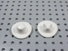 LEGO Lot of 2 White Fedora Hats Accessory Minifig BJ