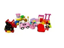 Mickey Mouse & Minnie Mixed Piece Lego Duplo Lot: Figures, Cars, Train, Cake