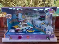 LEGO Friends Catamaran boat fun XXL NEW light up store display 41317, 41321