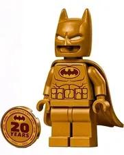 Lego Minifigure DC Golden Batman 20th Anniversary Of Lego DC Batman + Coin 76330