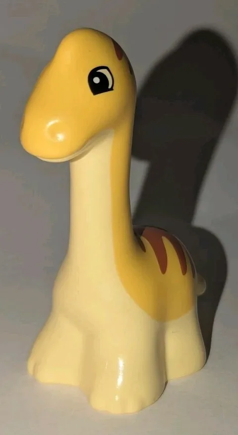 Lego Duplo Yellow Baby Dinosaur Diplodocus Prehistoric Animal Zoo Minifigure Fig