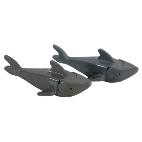 LEGO Dark Gray Shark Lot of 2 Minifigure Accessory Animal Part 2547 Vintage