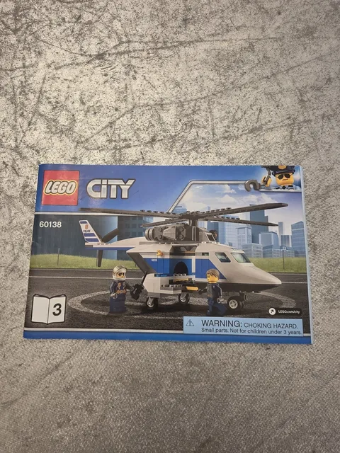 LEGO CITY 60138 POLICE HELECOPTER MANUAL INSTRUCTION BOOKLET Only No Bricks 