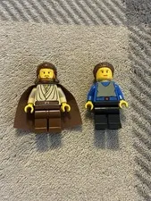 LEGO Starwars: Padmé Naberrie & Qui-Gon Jinn from Mos Espa Podrace 7171 Lot of 2