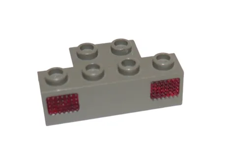 Lego® 9V TRAIN Railway Light Prism Lamp 4x2 DARK GREY Prism RED