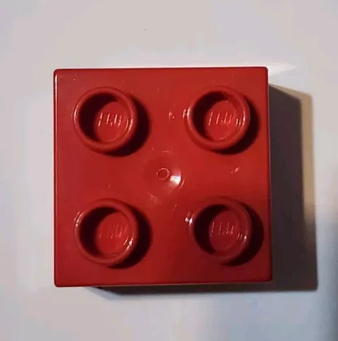 Lego Red Duplo, Brick 2 x 2 Pieces Parts