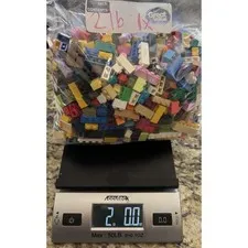 2 lbs Mixed LEGO Lot Authentic Genuine Bricks Parts & Pieces - Cleaned & Sorted