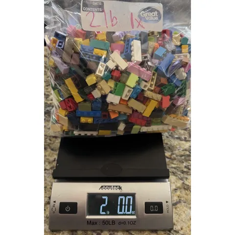 2 lbs Mixed LEGO Lot Authentic Genuine Bricks Parts & Pieces - Cleaned & Sorted