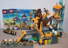 Lego Chima 70010 The Lion CHI Temple with Minifigures 98% Complete W/manuals