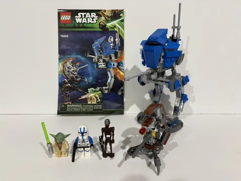 LEGO Star Wars 75002 AT-RT 501st Complete Set Manual & 4 Minifigures