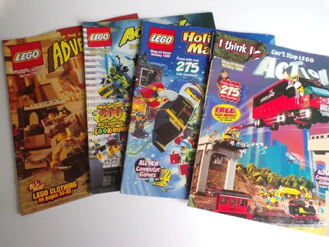 Lego Magazine Lot of 4 (1998) Shop at Home Good Condition Vintage