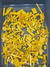 1 lb. Bulk Mixed Yellow Legos - standard blocks and unique pieces (Lot B)