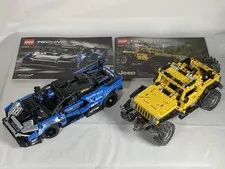 Lego 42122 42123 Technic Lot 2 Sets Jeep Wrangler McLaren Senna GTR