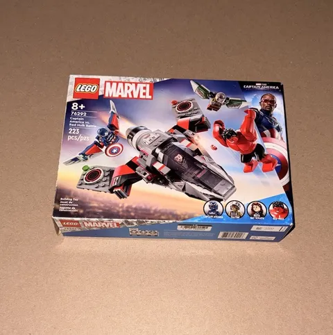 BOX ONLY !!!!!!!!!!   LEGO Marvel 76292 Captain America vs Red Hulk Battle