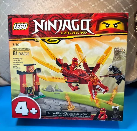 Lego Ninjago Kai's Fire Dragon 71701 Brand New Factory Sealed 81 pcs Ages 4+