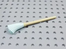 LEGO Tan w/ Aqua Broom Utensil Accessory Minifig BS