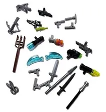 Lego Minifigure Accessories Weapons Tools Small Objects 24 Pieces