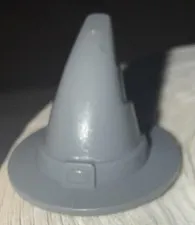 LEGO Gray Witch Wizard Hat Minifigure Hair Piece Stackable Plastic Accessory