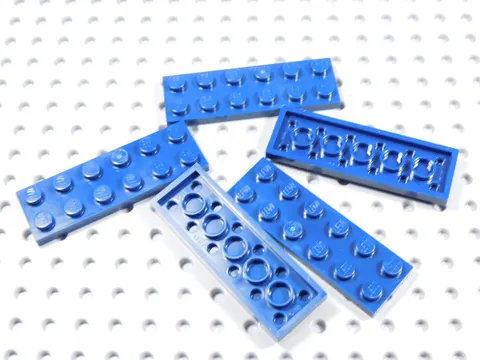 LEGO Lot of 5 Dark Blue 2x6 Plates BM