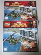 Lego Building Instructions Instruction Superheroes 76007 Part 1 and 2, Part 1 and 2
