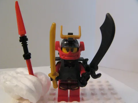 LEGO Ninjago Minifigure Samurai X from LEGO 9566 (with weapons), New