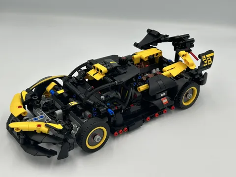 Lego CSR Bugatti Technic Racing Car Yellow Incomplete Set Building Set
